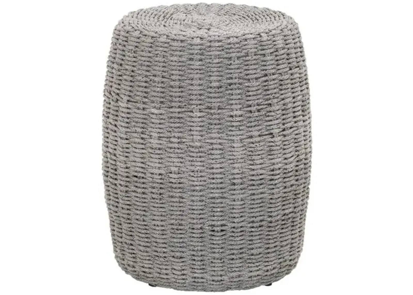 Easton Outdoor Rope Side Table - Platinum - Gray