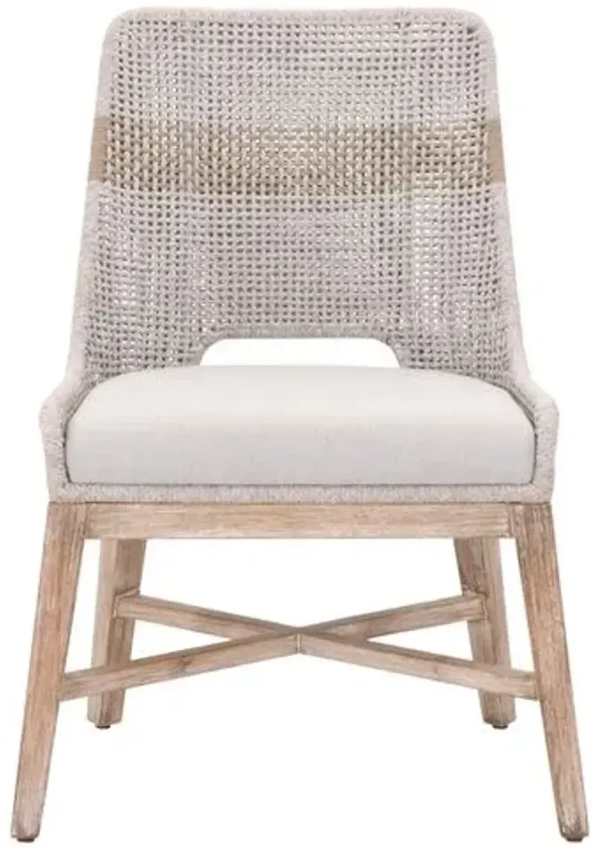 Set of 2 Arras Woven Side Chairs - Taupe/Pumice - Beige