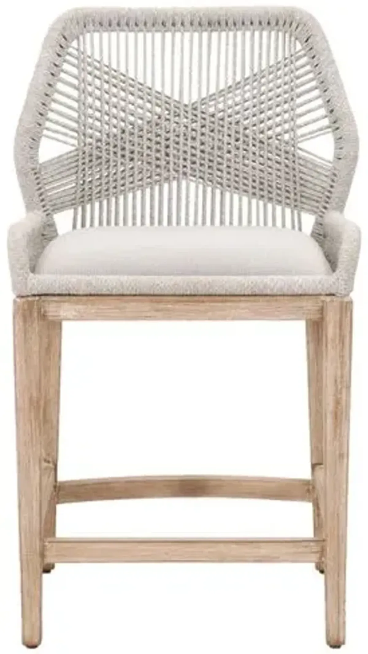 Easton Rope Counter Stool - Taupe/Pumice