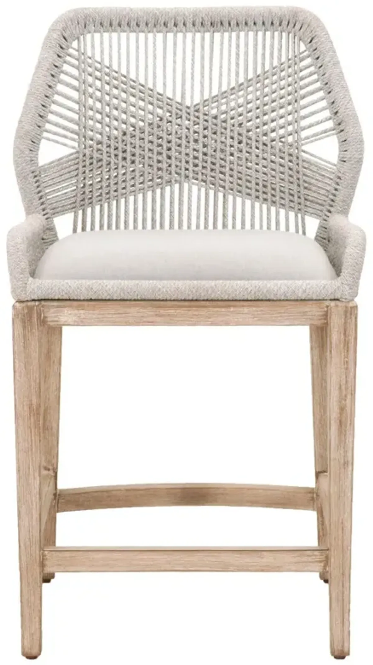 Easton Rope Counter Stool - Taupe/Pumice