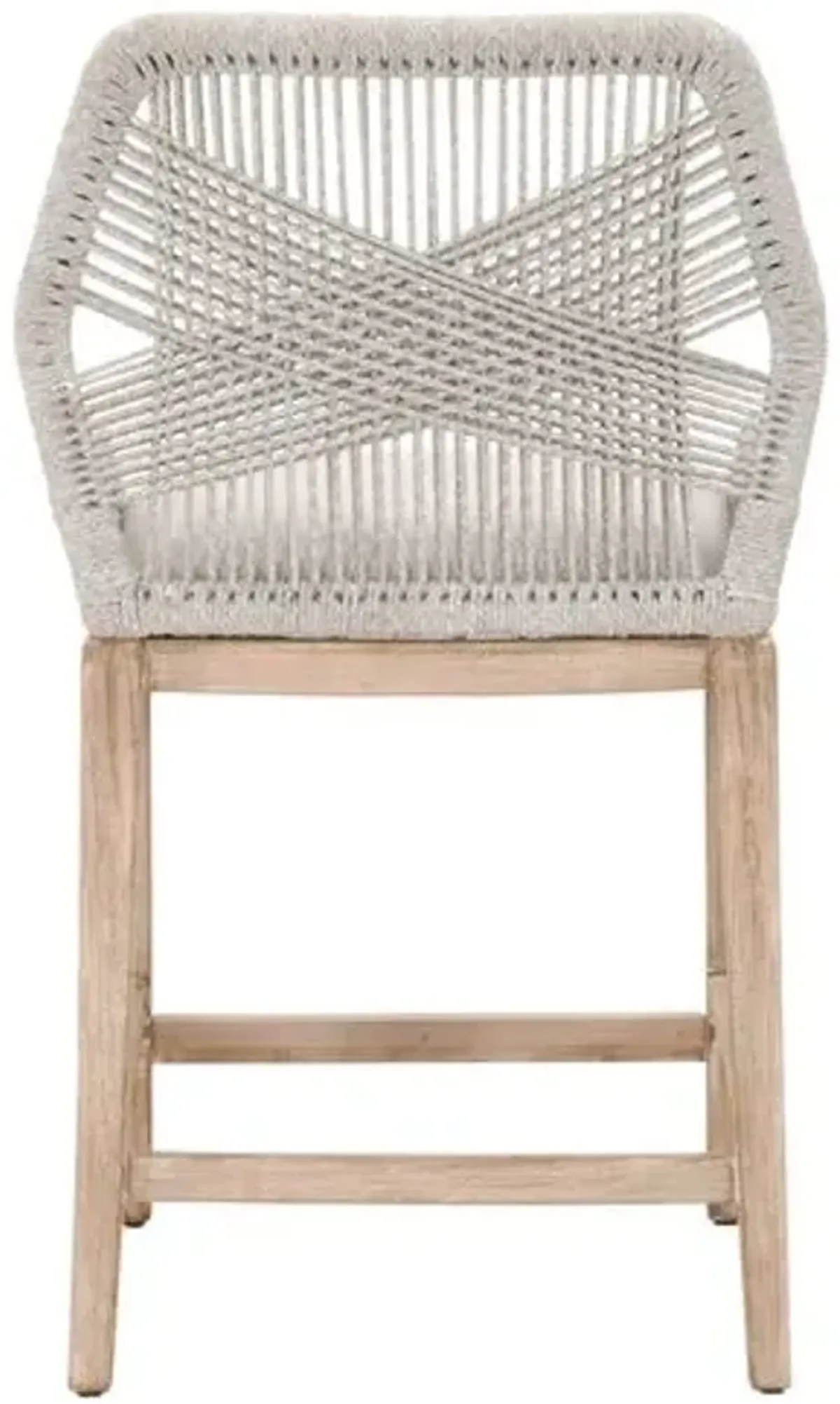 Easton Rope Counter Stool - Taupe/Pumice