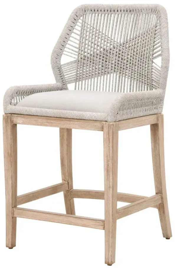 Easton Rope Counter Stool - Taupe/Pumice