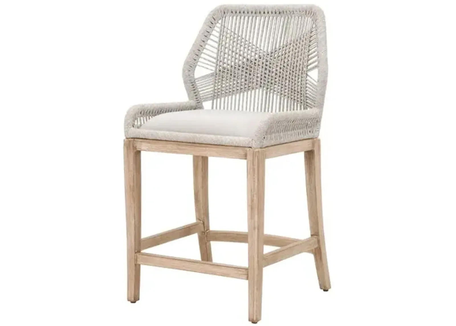 Easton Rope Counter Stool - Taupe/Pumice