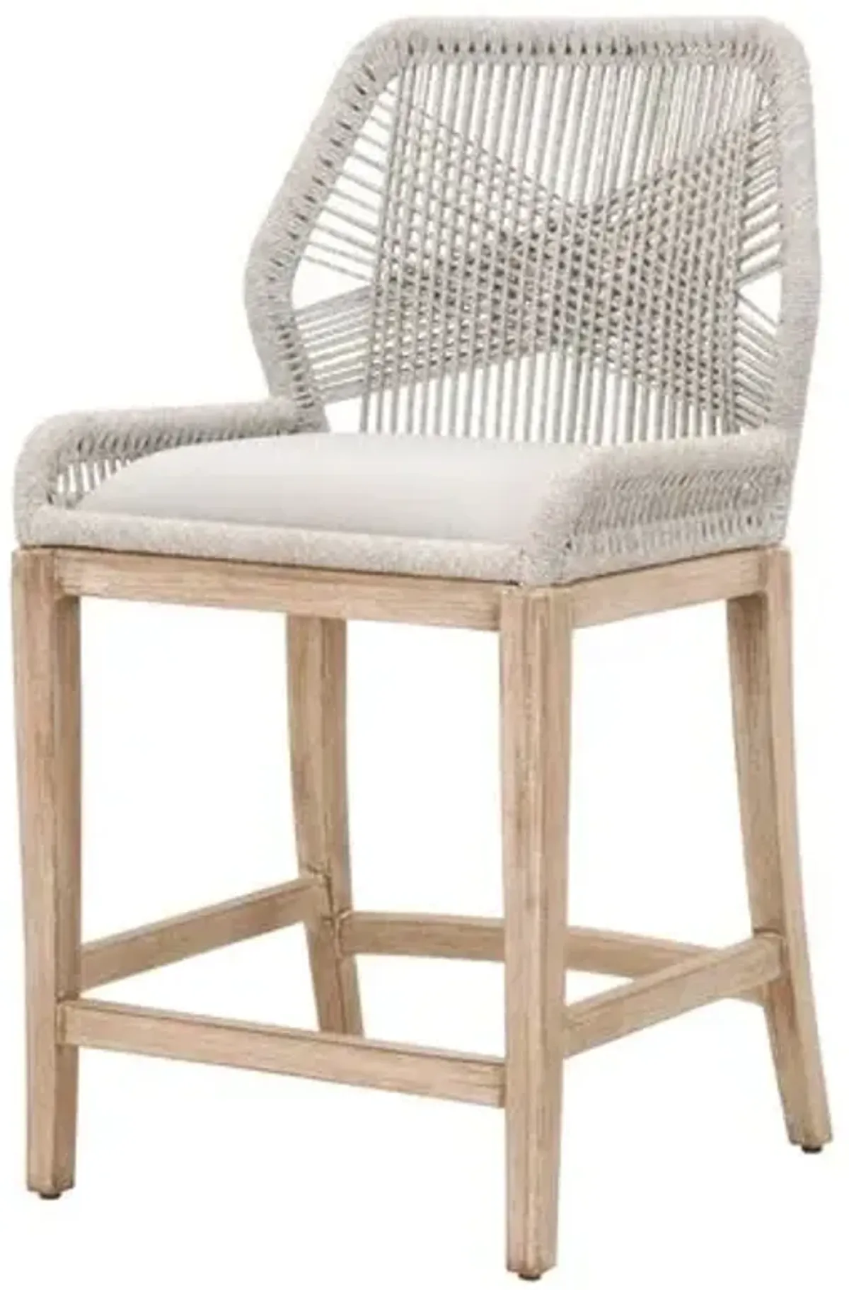 Easton Rope Counter Stool - Taupe/Pumice