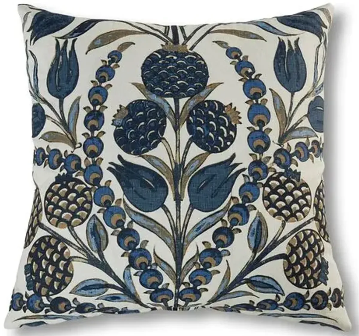 Aubrey 22x22 Pillow - Navy Linen - Massoud