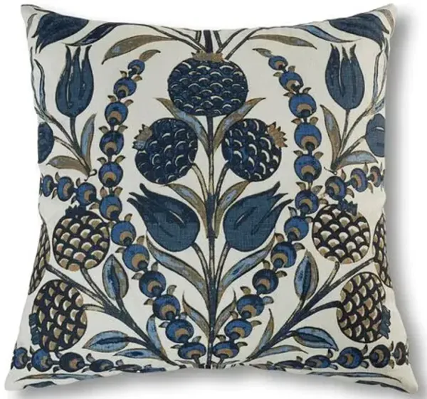 Aubrey 22x22 Pillow - Navy Linen - Massoud