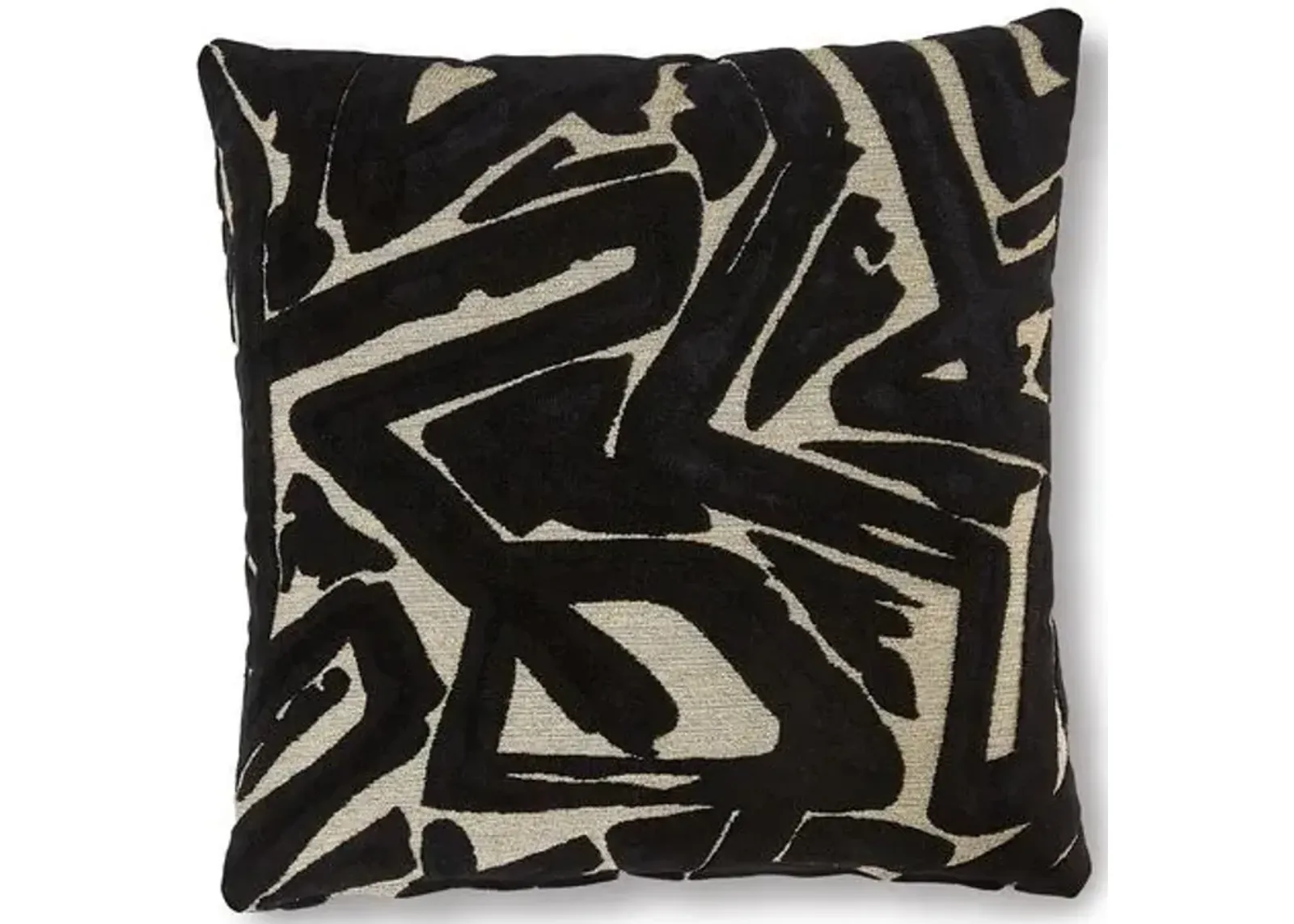 Addison 19x19 Pillow - Onyx/Cream - Massoud