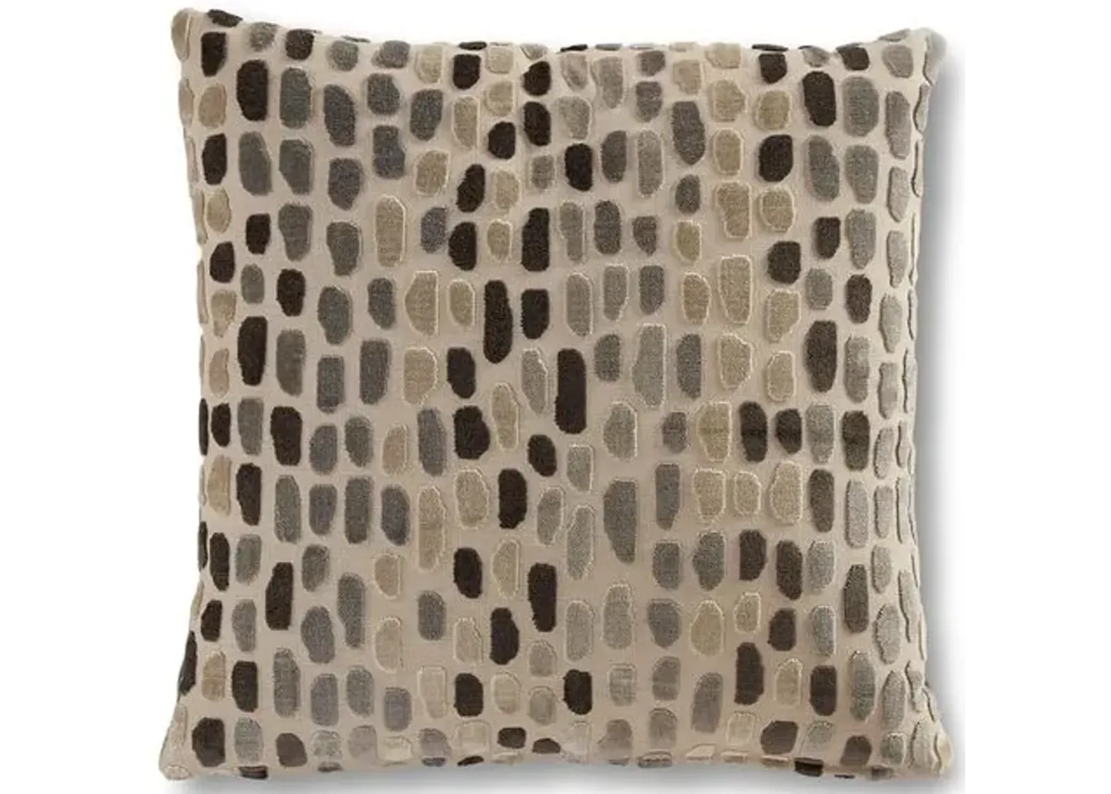 Finley 19x19 Pillow - Gray Metallic Spots - Massoud