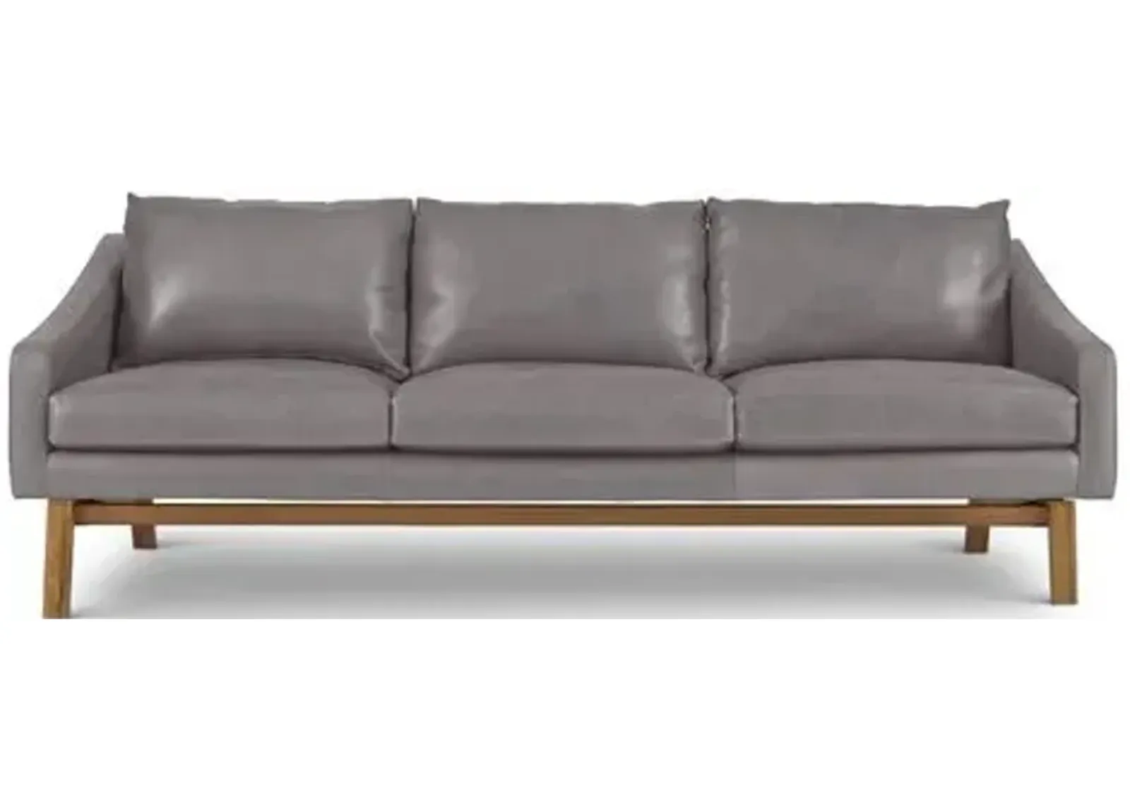 Dutch Sofa - Pewter Gray Leather