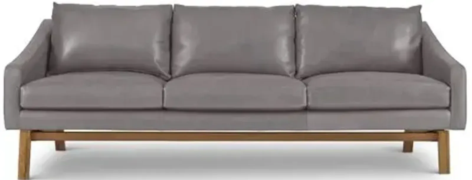 Dutch Sofa - Pewter Gray Leather