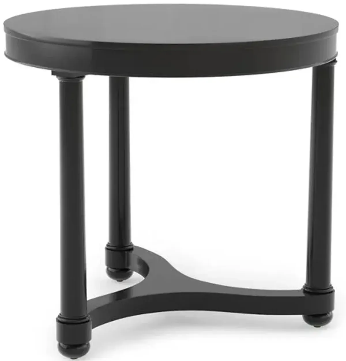 Gwendolen Lacquer Side Table - Black - Bunny Williams Home