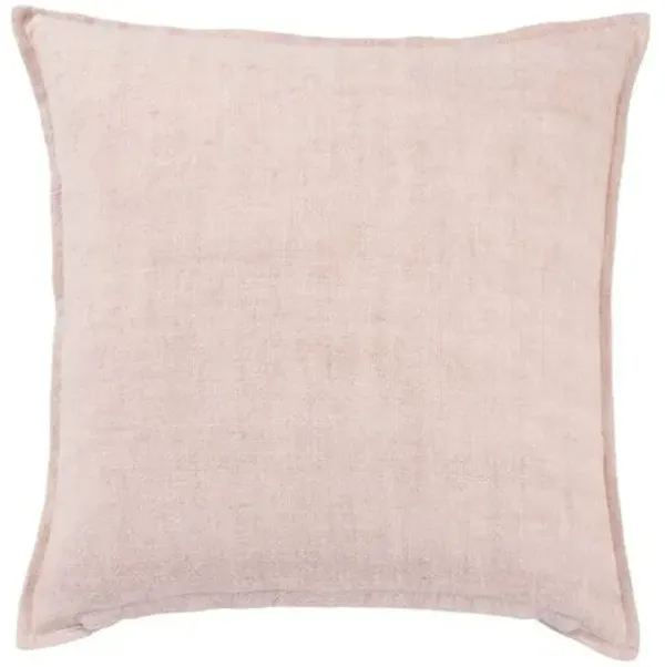 Blanche 22x22 Pillow - Pale Rose Linen