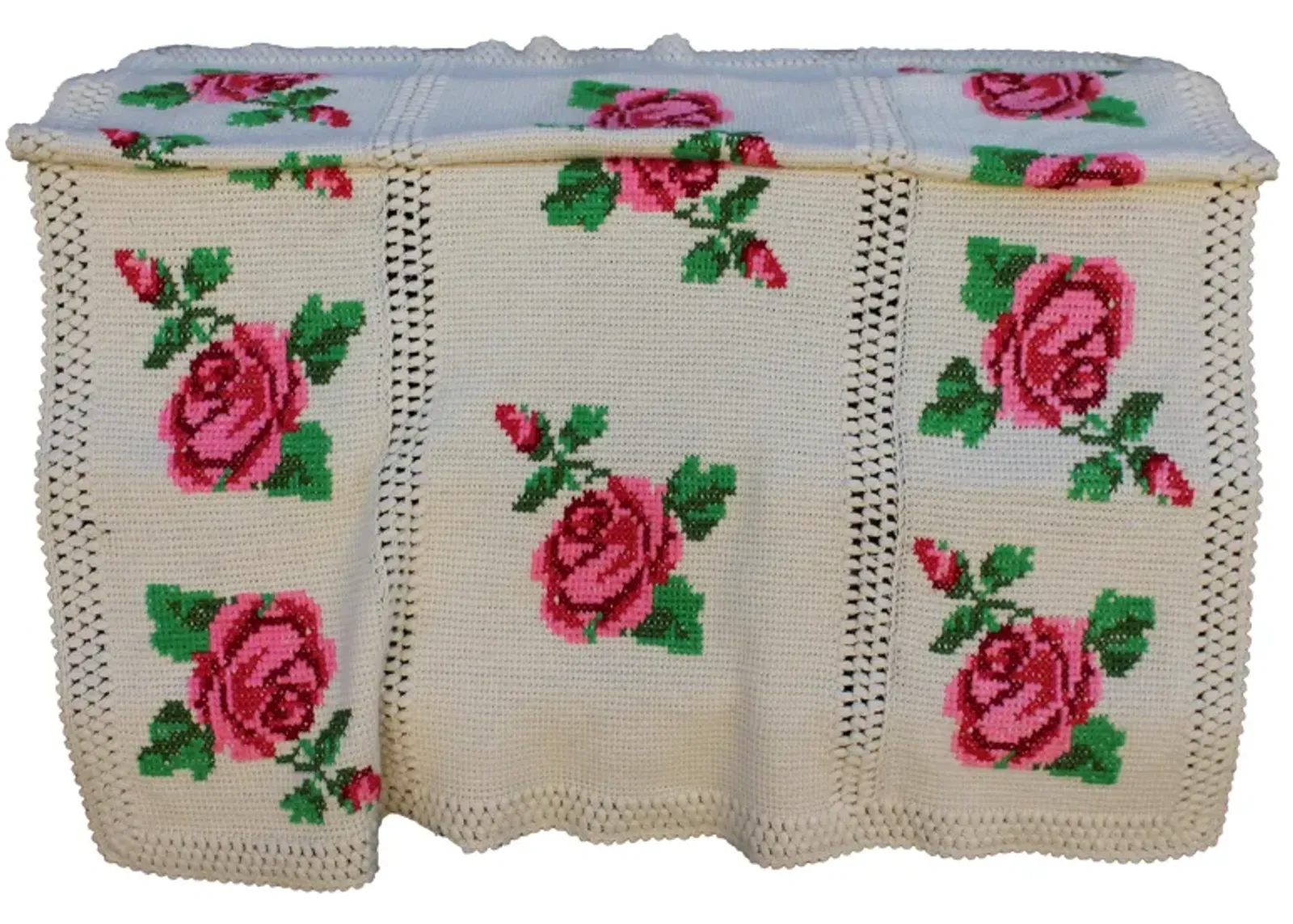 Rose Blanket - Something Vintage - ivory