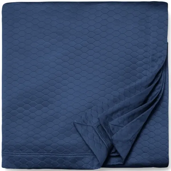 Favo Coverlet - SFERRA - Blue