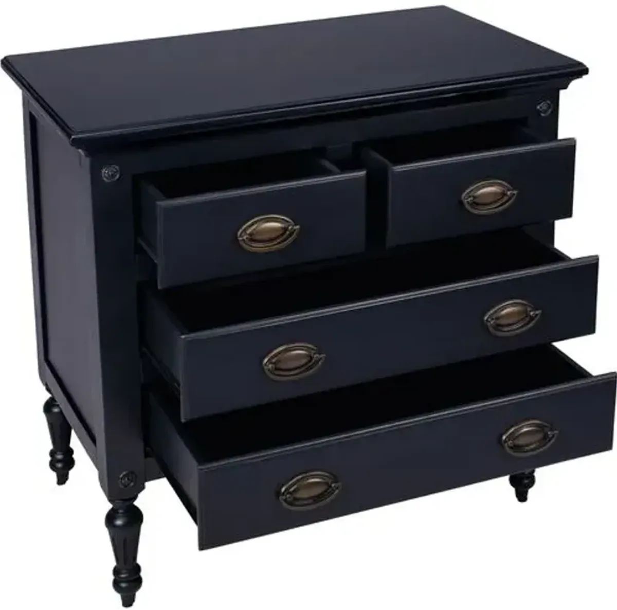 Serrano 4-Drawer Chest - Black