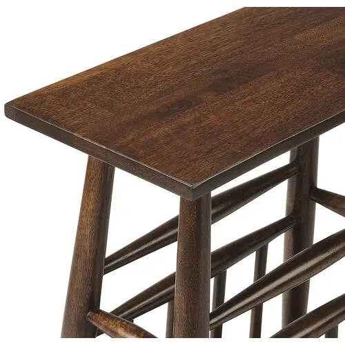 Hanson Magazine Side Table - Maple - Brown