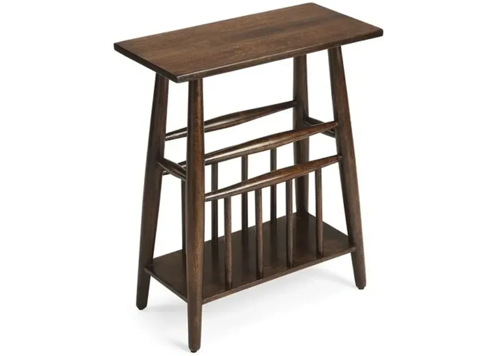 Hanson Magazine Side Table - Maple - Brown