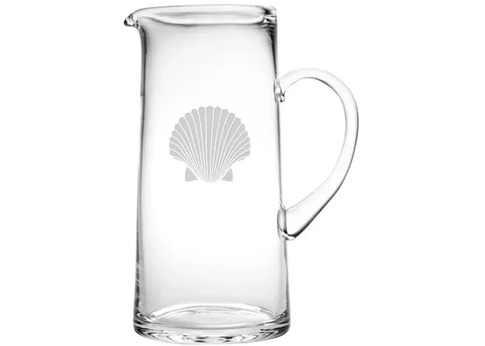 Fanshell Tankard Pitcher - Clear