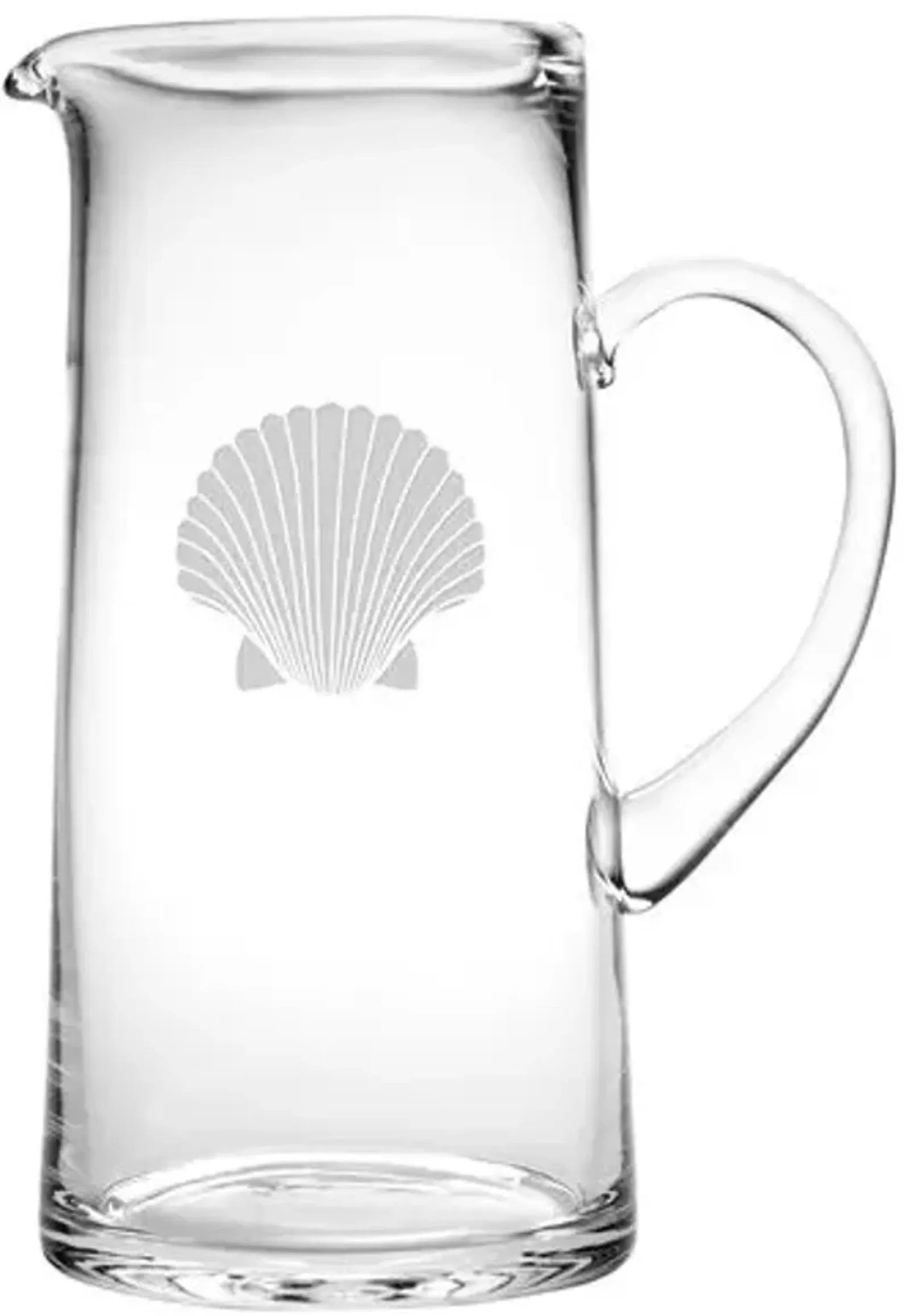 Fanshell Tankard Pitcher - Clear