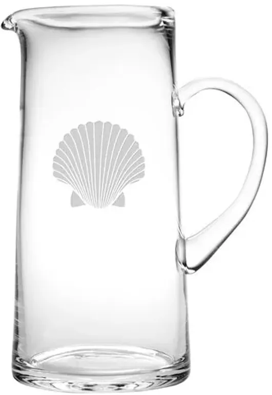 Fanshell Tankard Pitcher - Clear