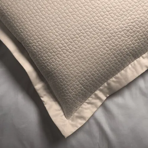 Hamilton Euro Sham - Peacock Alley - Silver