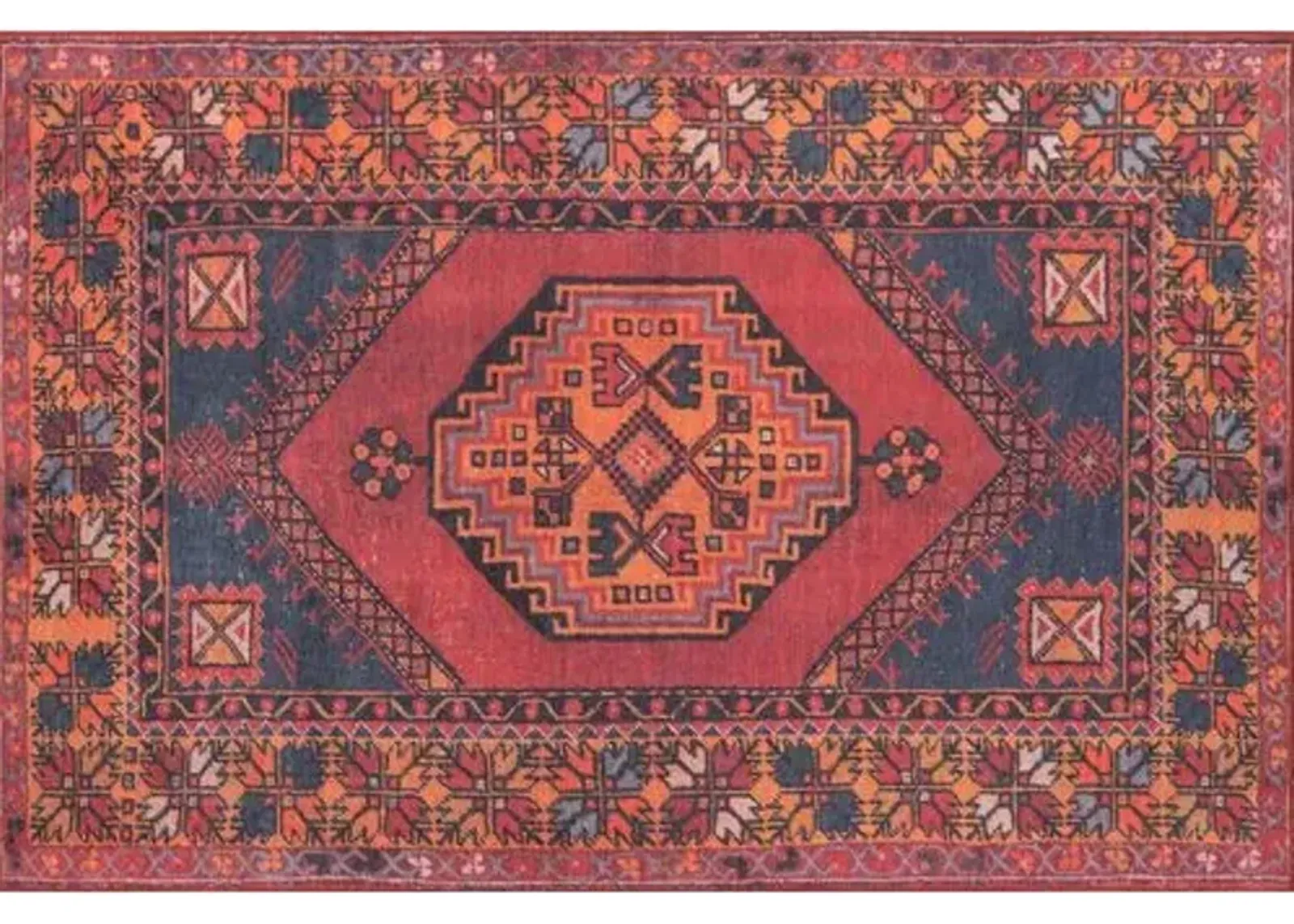 Gure Rug - Red - Red