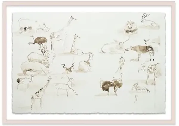 Mary H. Case - Animal Kingdom Painting - Blue