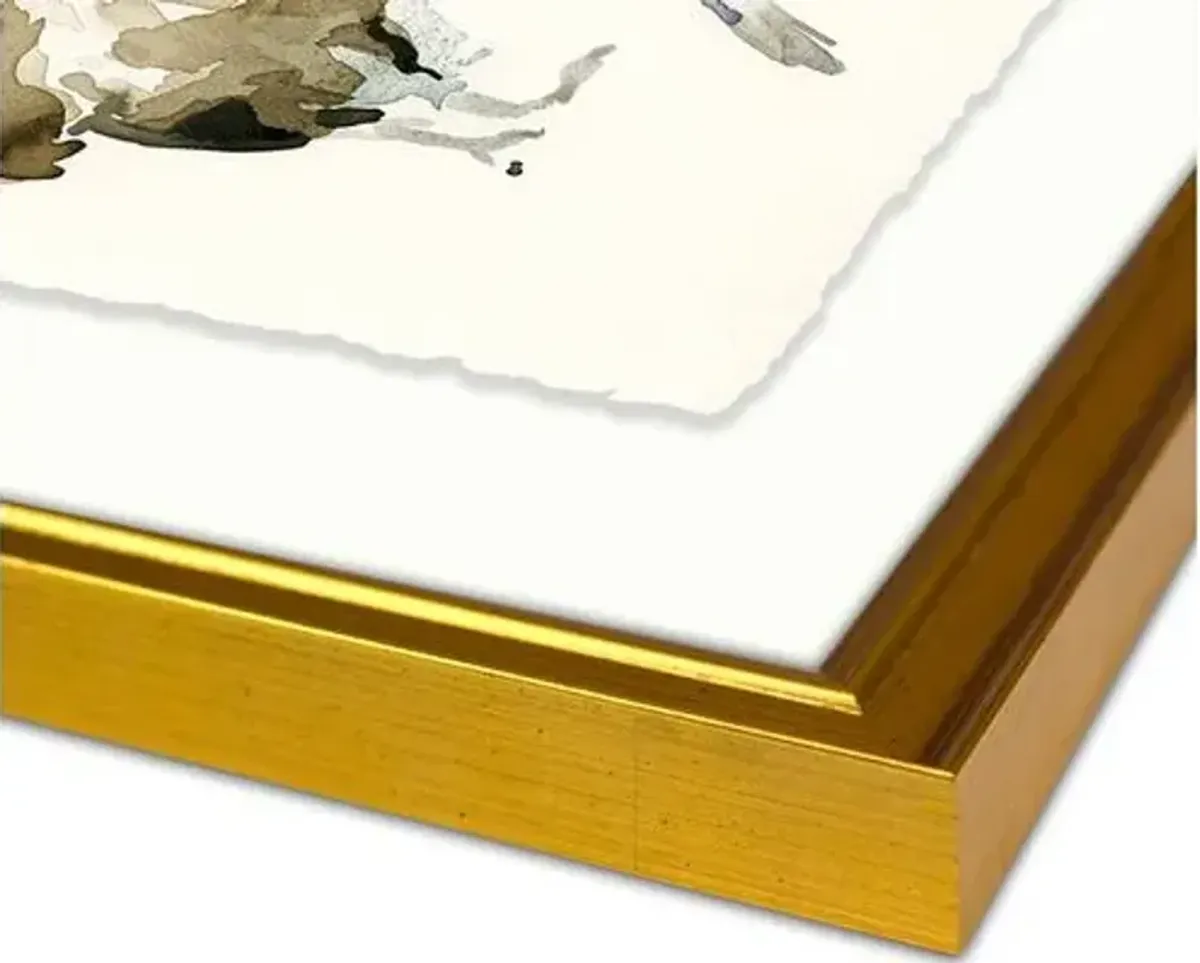 Mary H. Case - Bird Chart Painting - Blue