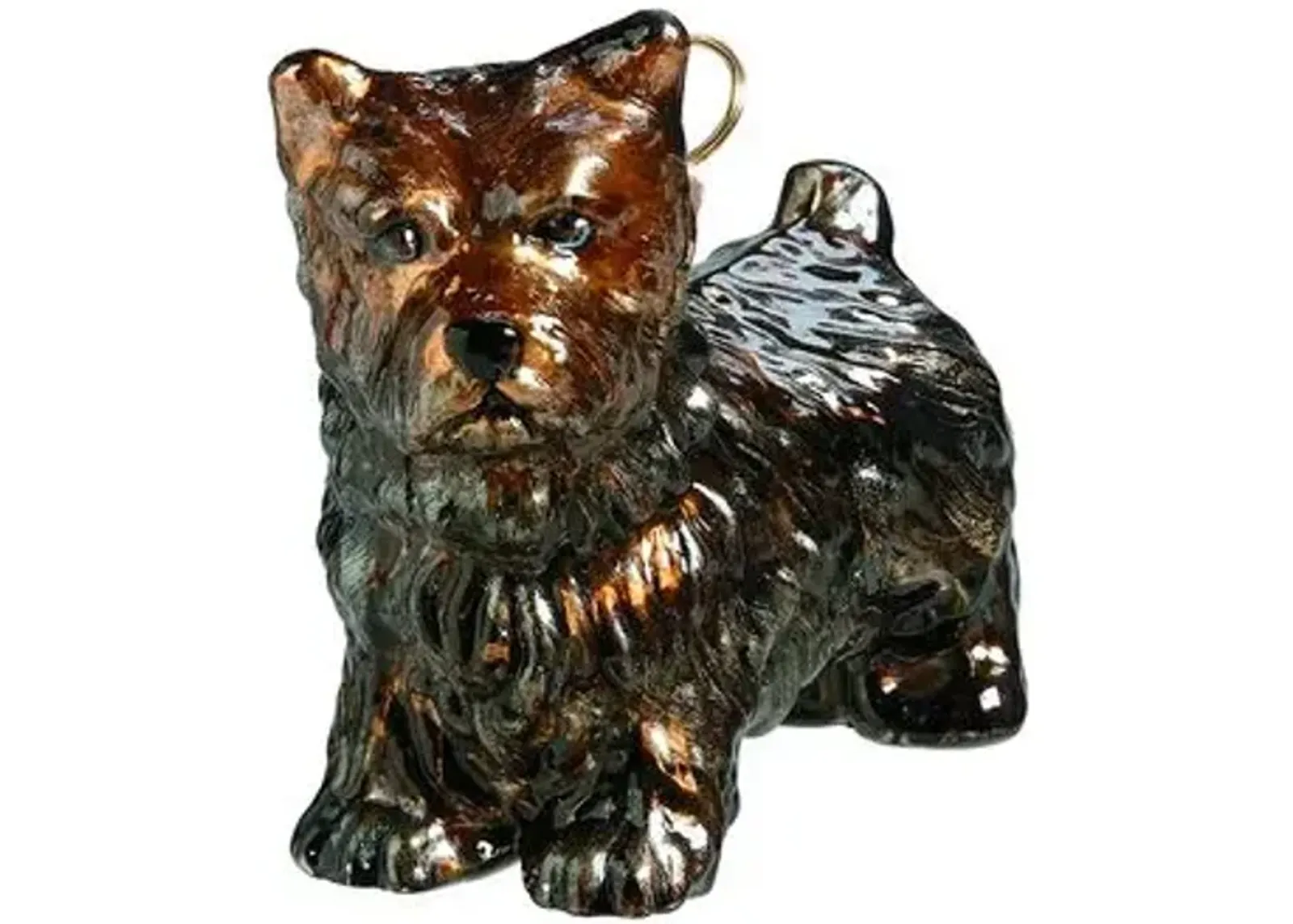 Cairn Terrier Ornament - Black/Brown - Handcrafted