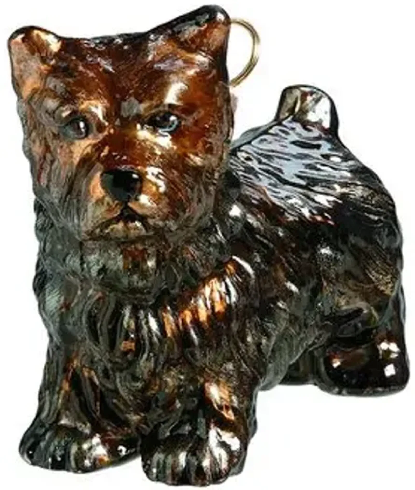 Cairn Terrier Ornament - Black/Brown - Handcrafted