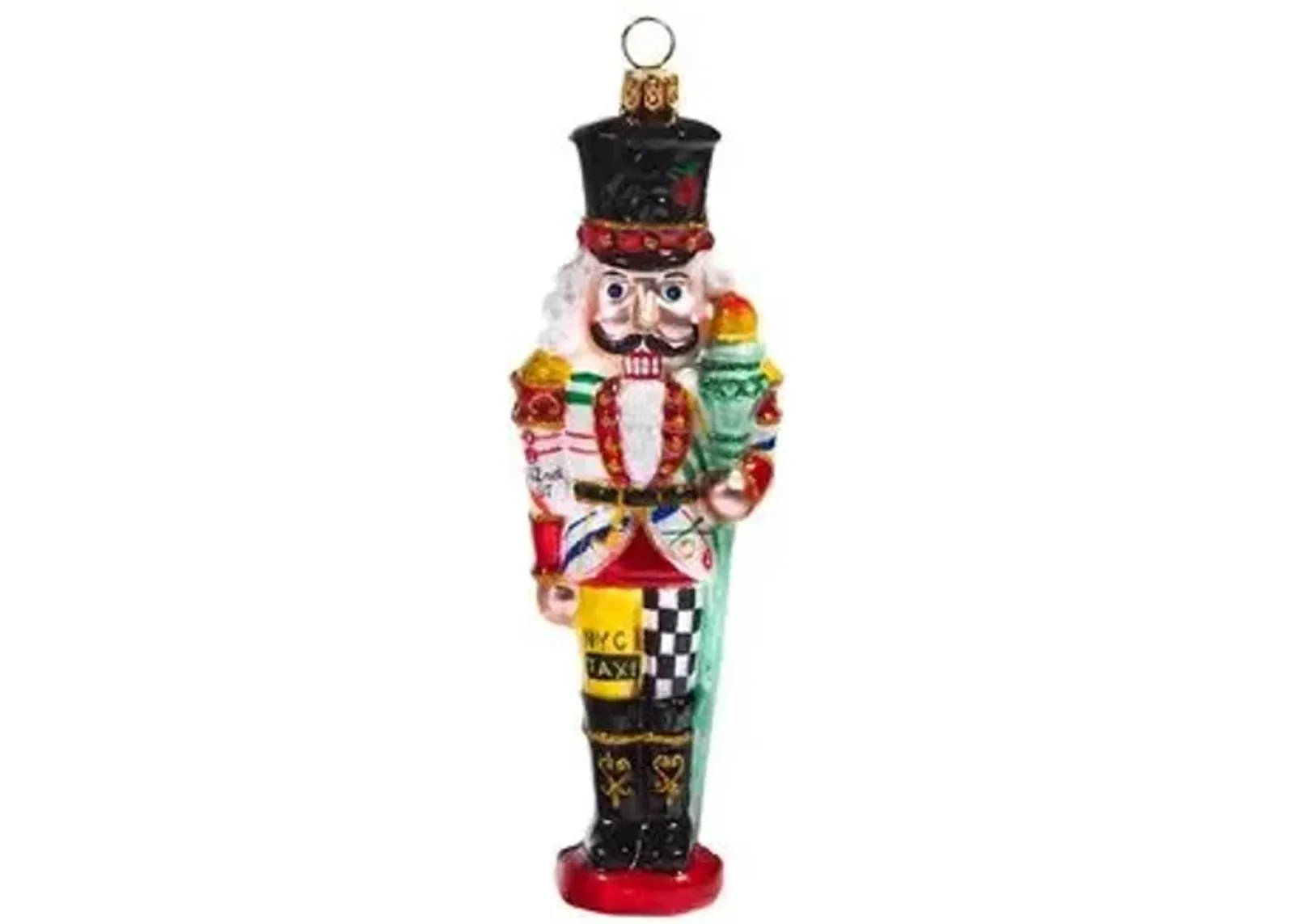 New York - New York Nutcracker Ornament - Red - Handcrafted