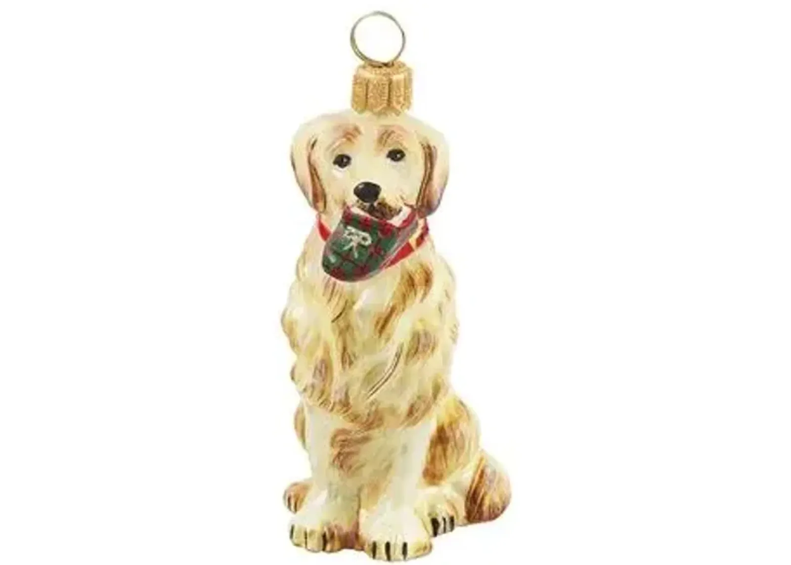 Golden Retriever Ornament - Yellow