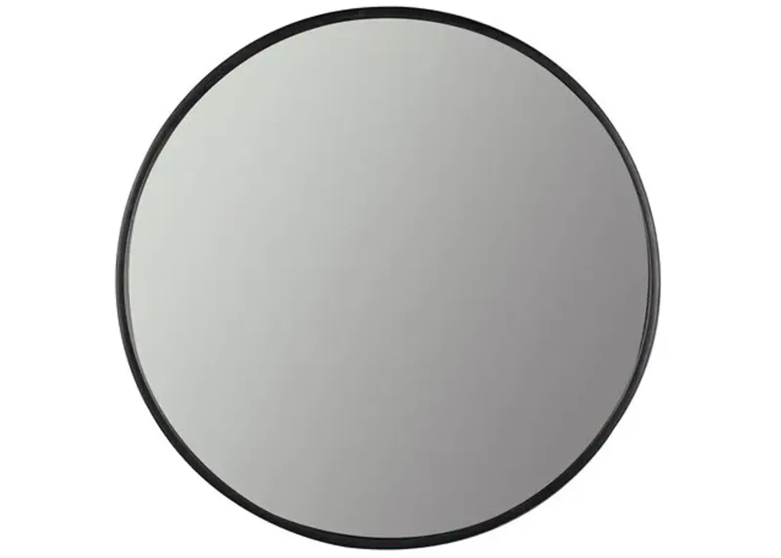 Luna Round Wall Mirror - Black