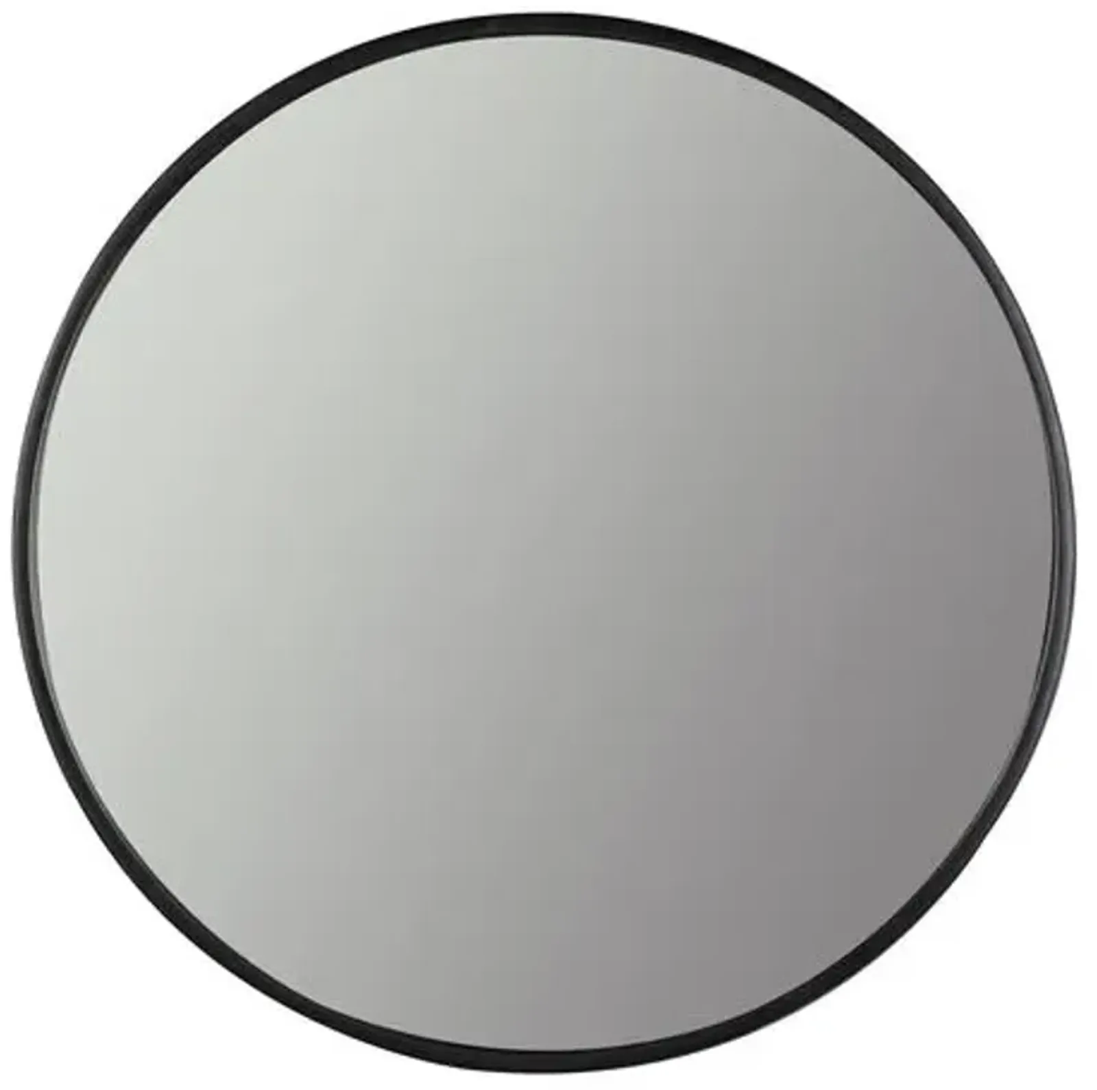 Luna Round Wall Mirror - Black