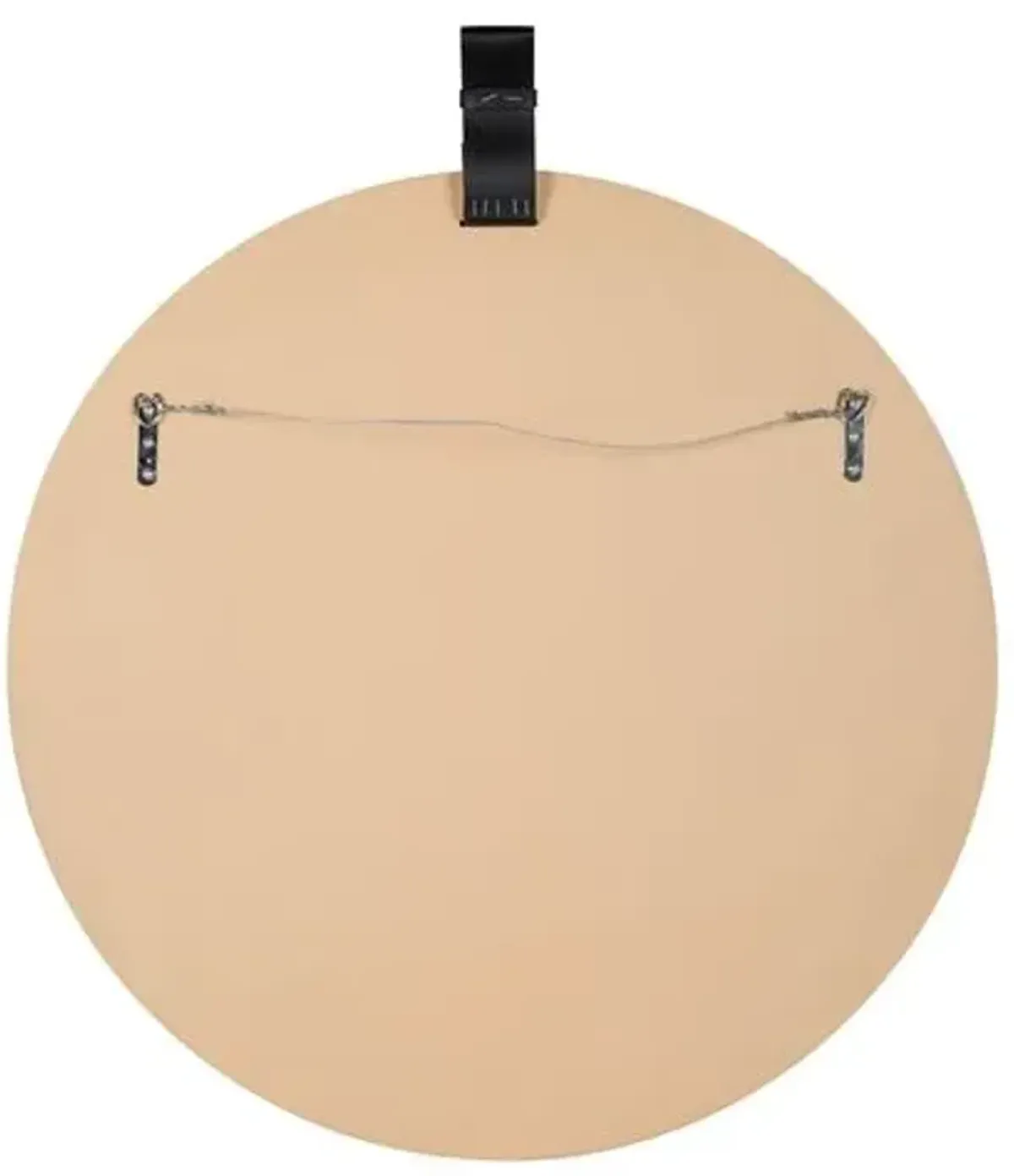 Cece Round Wall Mirror - Blonde/Black