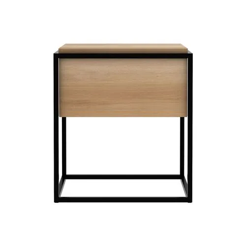 Monolit Nightstand - Black/Oak - Ethnicraft