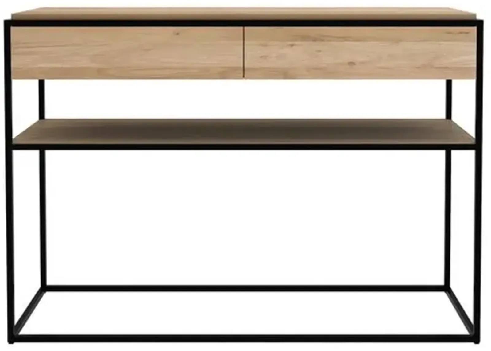 Monolit Console - Black/Oak - Ethnicraft - Brown