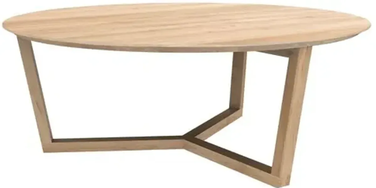 Tripod Coffee Table - Oak - Ethnicraft - Brown