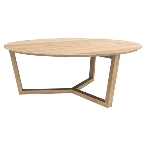 Tripod Coffee Table - Oak - Ethnicraft - Brown