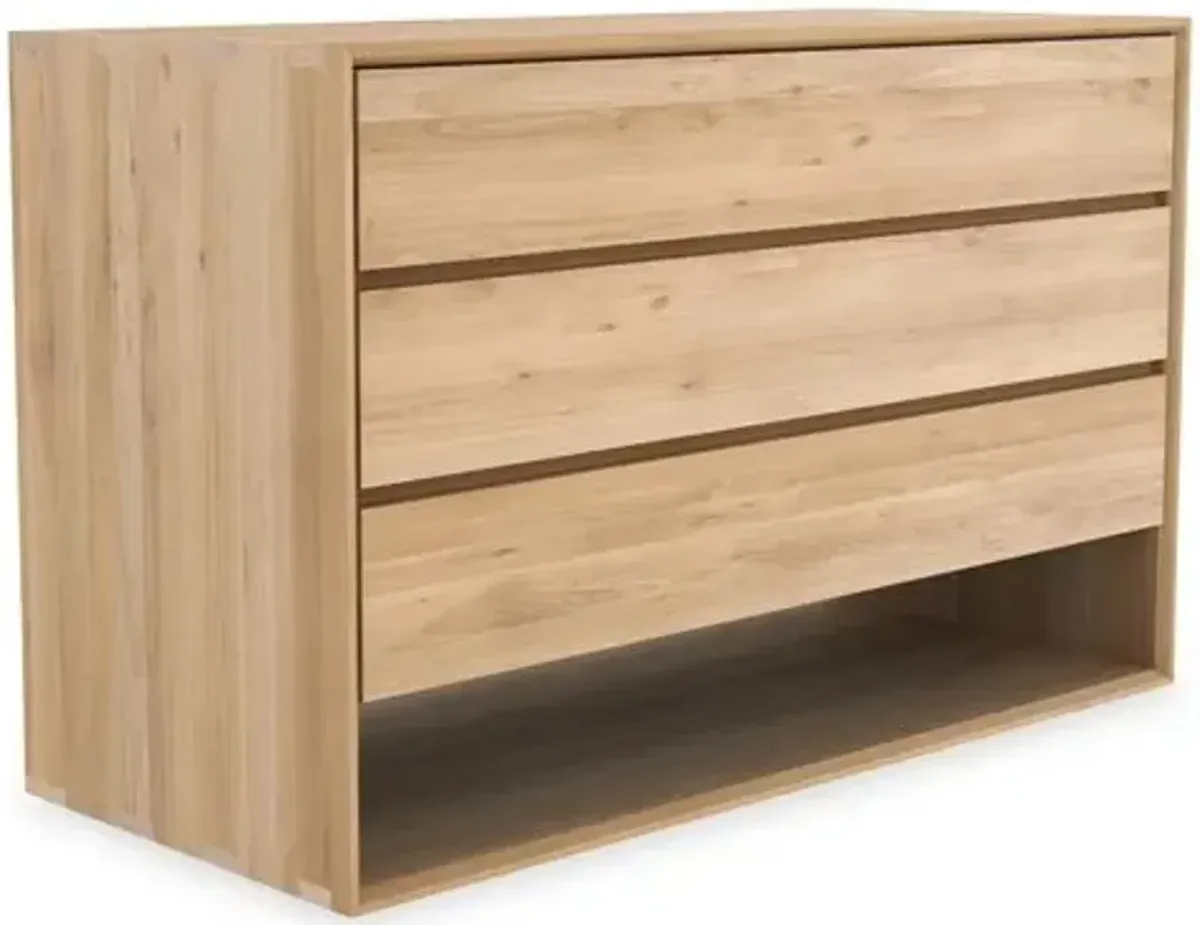 Nordic 3-Drawer Dresser - Oak - Ethnicraft - Brown