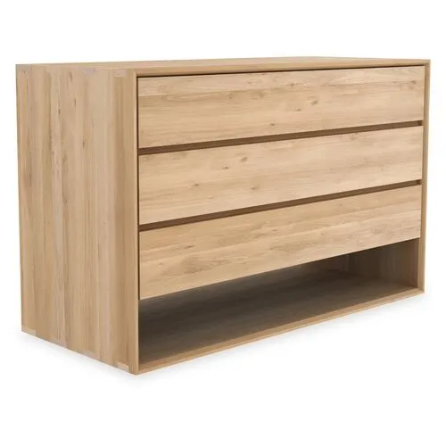 Nordic 3-Drawer Dresser - Oak - Ethnicraft - Brown