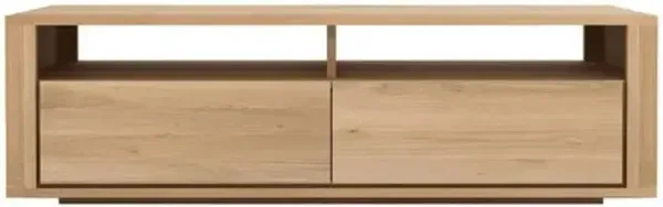 Shadow 2-Drawer Media Console - Oak - Ethnicraft - Brown