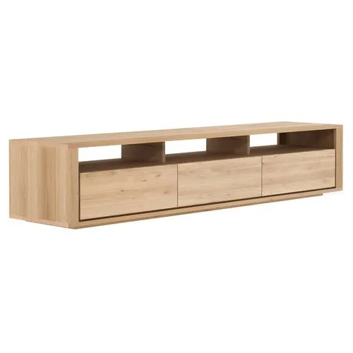 Shadow 3-Drawer Media Console - Oak - Ethnicraft - Brown