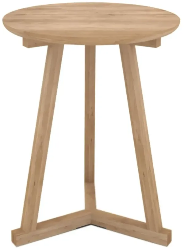 Tripod Tall Side Table, Oak