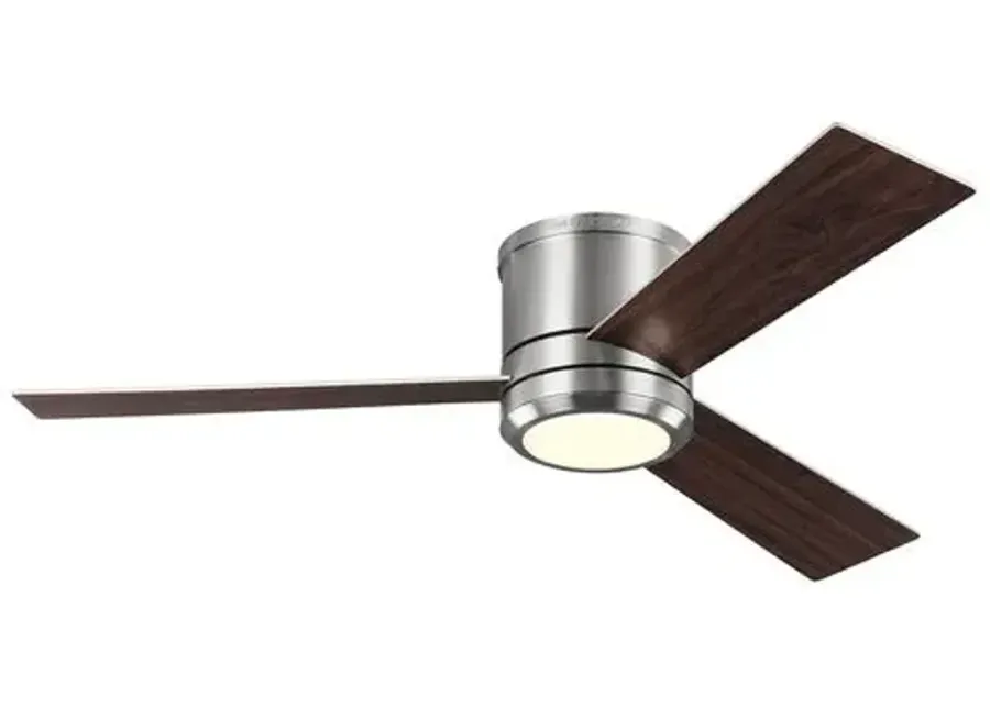 Visual Comfort - Clarity LED Ceiling Fan - Brushed Steel - Silver - 3 Blades - 3 Blades, Energy Efficient