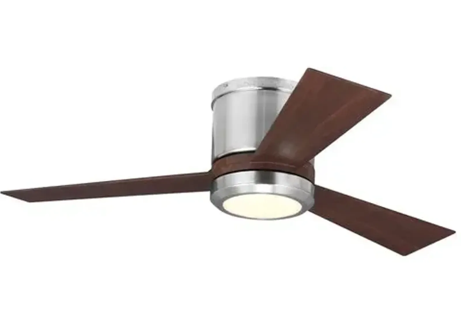 Visual Comfort - Clarity LED Ceiling Fan - Brushed Steel - Silver - 3 Blades - 3 Blades, Energy Efficient