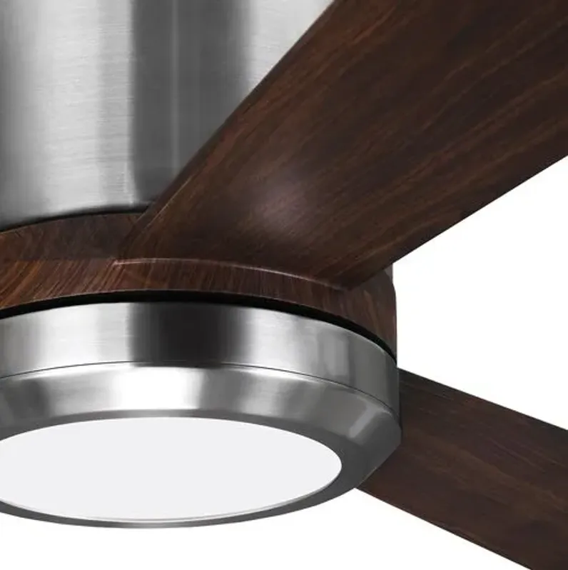 Visual Comfort - Clarity LED Ceiling Fan - Brushed Steel - Silver - 3 Blades - 3 Blades, Energy Efficient