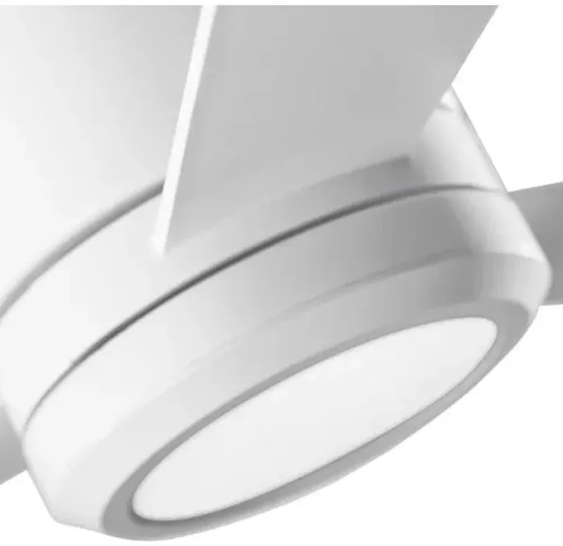 Visual Comfort - Clarity LED Ceiling Fan - Matte White - 3 Blades - 3 Blades, Energy Efficient