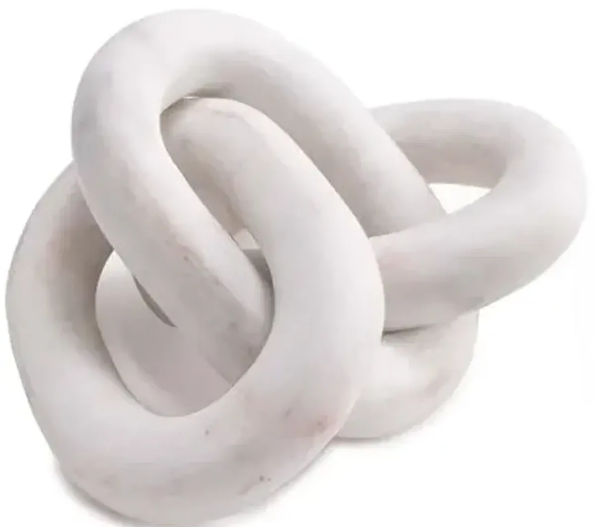 14" Atlas Chain Accent - White Marble - Regina Andrew