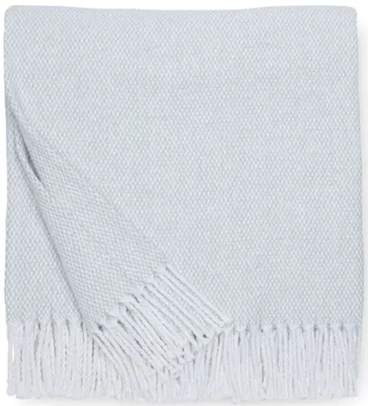 Terzo Throw - SFERRA - White - Lightweight, Soft, Warm, Fringed